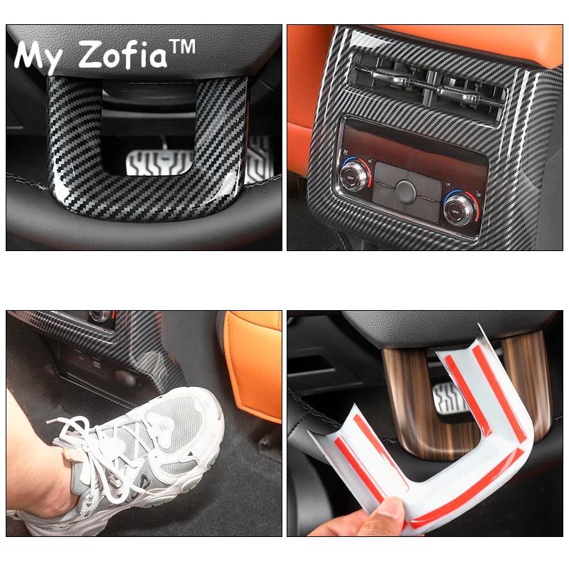 For HAVAL H9 2nd MKII 2024 2025 Car Carbon Fiber Color Interior Steering Frame Decoration Cover Trim Stickers ABS Accessories