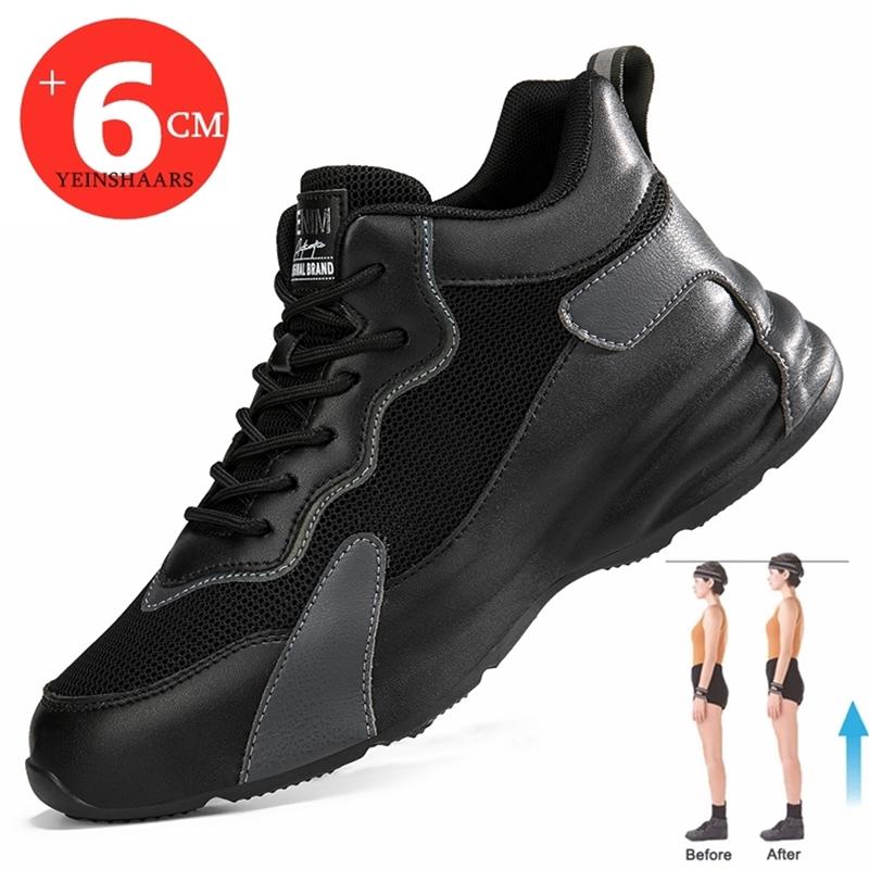 

Мужская обувь на платформе, кроссовки на скрытой танкетке, летняя дышащая повседневная обувь для мужчин, увеличивающие стельки на 6 см, обувь, увеличивающая рост, мужская 37