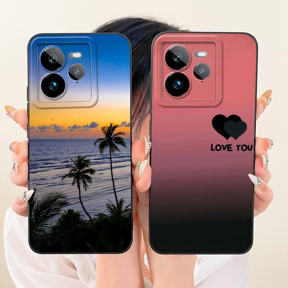 For Realme GT 7 Pro Fashion Dusk Beach Painting Phone Case For Realme GT7 Pro RMX5010 Soft Silicone Covers Bumpers
