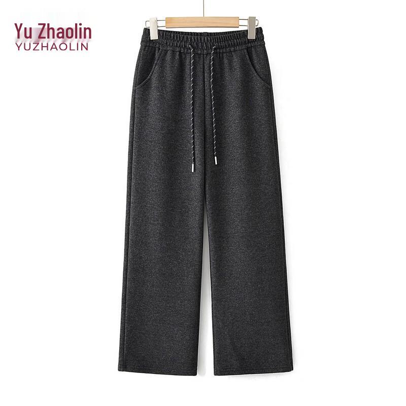 YUZHAOLIN Women s High-Waist Loose Straight-Leg Pants 3XL