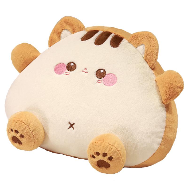 Onigiri Cat Big Throw Pillow Cute Sandwich Plush Doll Bed Big Cushion For Girl Birthday Gift