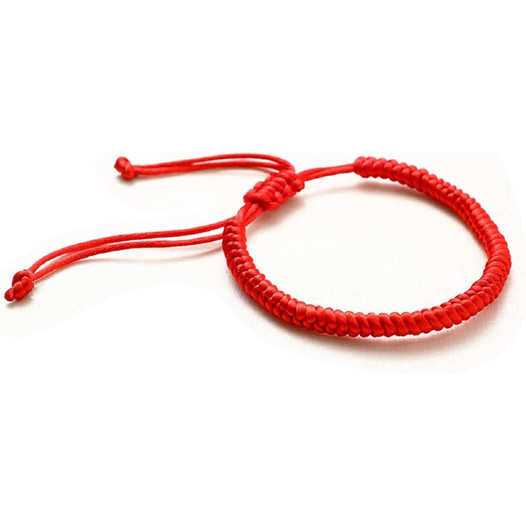 2-4Pcs Lucky Kabbalah Braide Red String Cord Bracelet Set for Men Women Handmade Adjustable Lightweight Strand Amulet Protection Bracelet Unisex Good