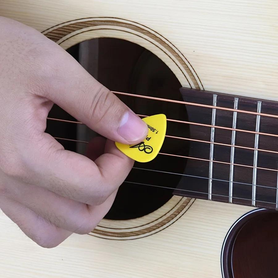 30pcs Alice Guitar Picks Assorted 0.58-1.50mm 6 Sizes Colorful ABS Plectrums with Transparent Storage Box for Acoustic JXB