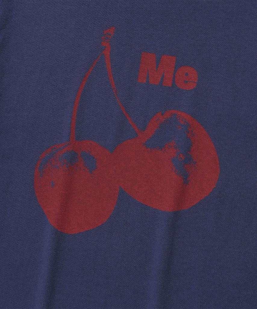 ISTKUNST Cherry Crop Ringer Tee_Navy(Ik2Fmft527A)