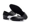 Pantofi de Dans Bărbați Pantofi de Dans Latin Ballroom Talpă Moale Piele Neagră Pantofi Jazz Pentru Băieți Tocuri 2.5cm Pantofi de Antrenament Petrecere Dans