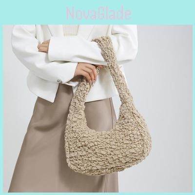 Stylish Trendy Spring 2024 Canvas Tote Bag With Zipper And Sewn Details