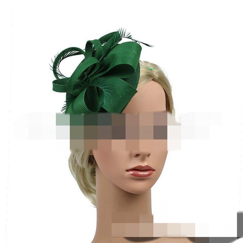 Horse Racing Federation Hepburn European and American Court Lady Retro Hat Headpiece Women's Dress Cheongsam Accessories Photo Hair Accessory Spring