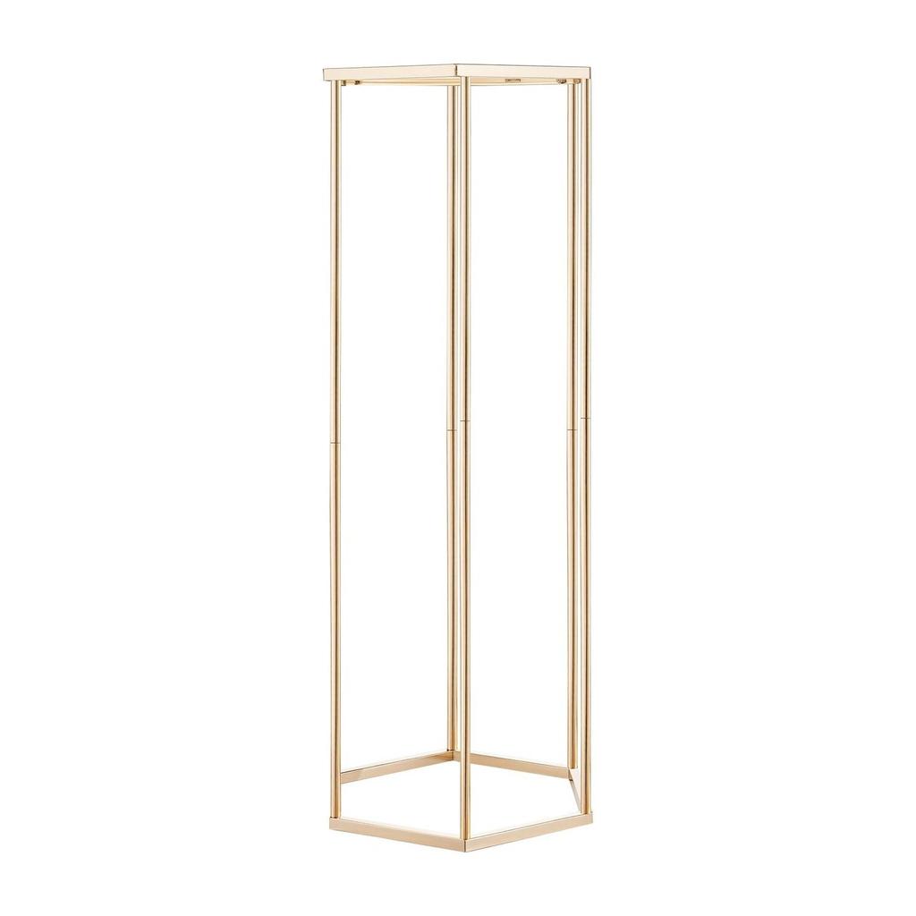 Wedding Flower Stand, 10PCS 80cm Column Flower Stand, Floral Stands with Acrylic Laminate, Hexagonal Cubic Floral Display Rack for Wedding, Party,