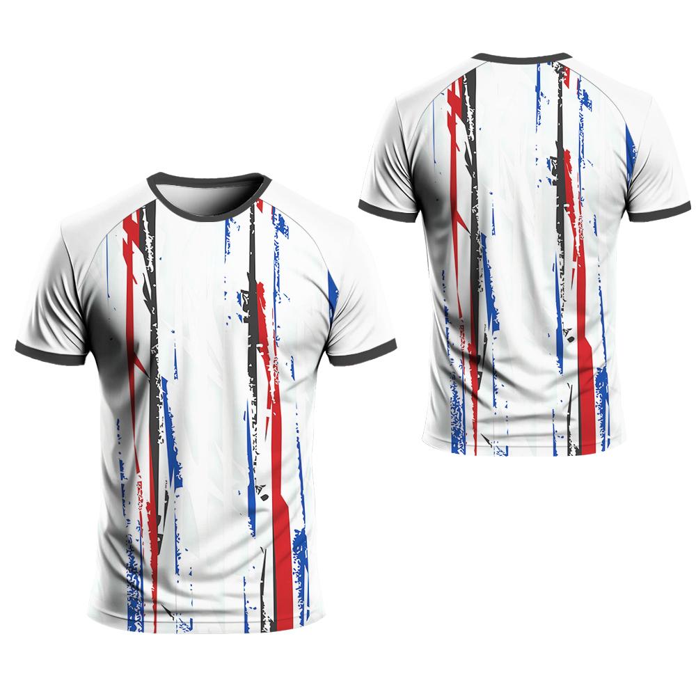 Men's Sports 3D Printing New Sportswear Quick-drying Crewneck T-shirt Men's and Women's Outdoor Loose Tops