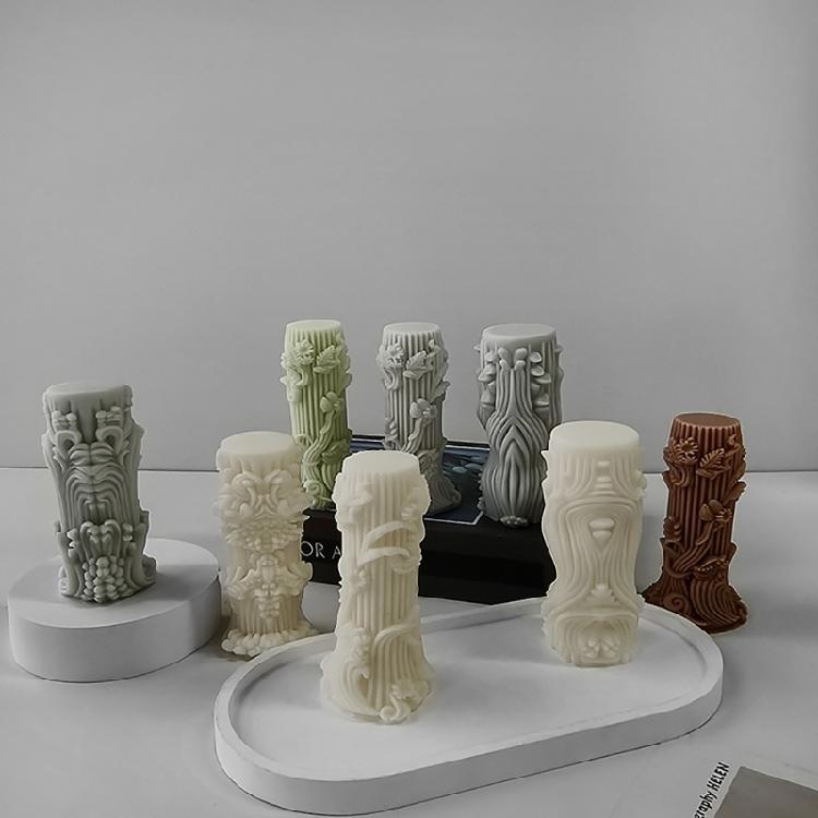 Kerzenformen Zylinderförmige Bastelform zur Herstellung von künstlerisch geschwungenen Kerzen