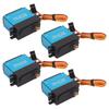 4Pcs 30kg RC Metal Gear Digital Servo with 25T Metal Servo Arm for 1 10 Remote Control Car Plane