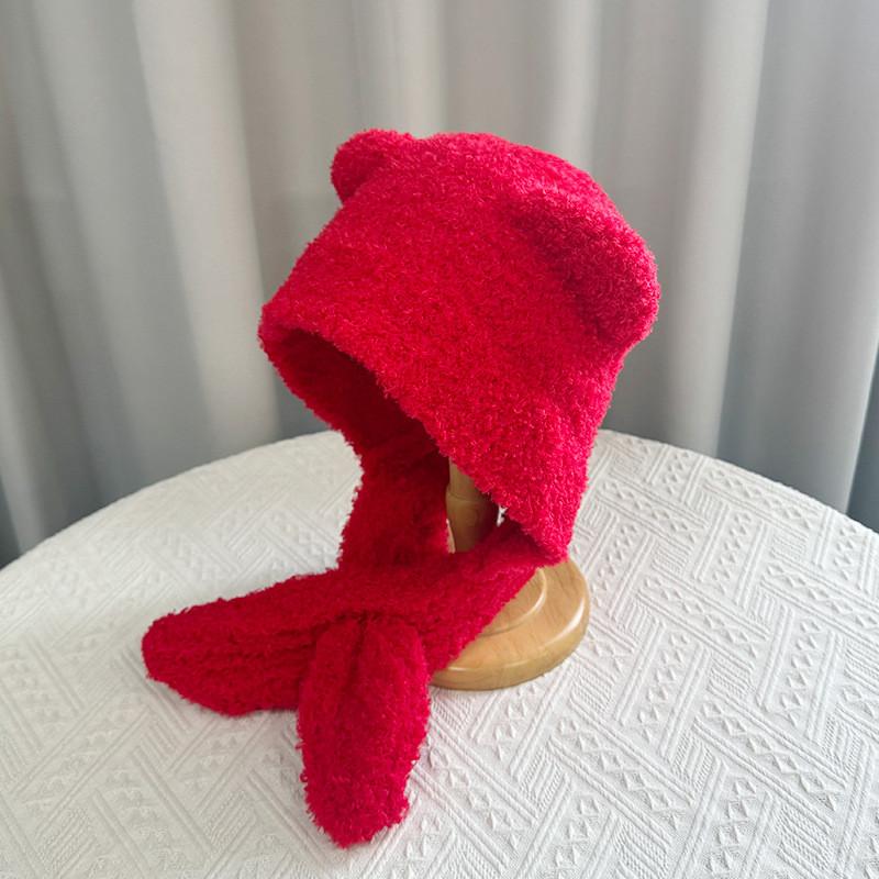

Adorable Bear Hat For Women With Earmuff Design And Thermal Protection
