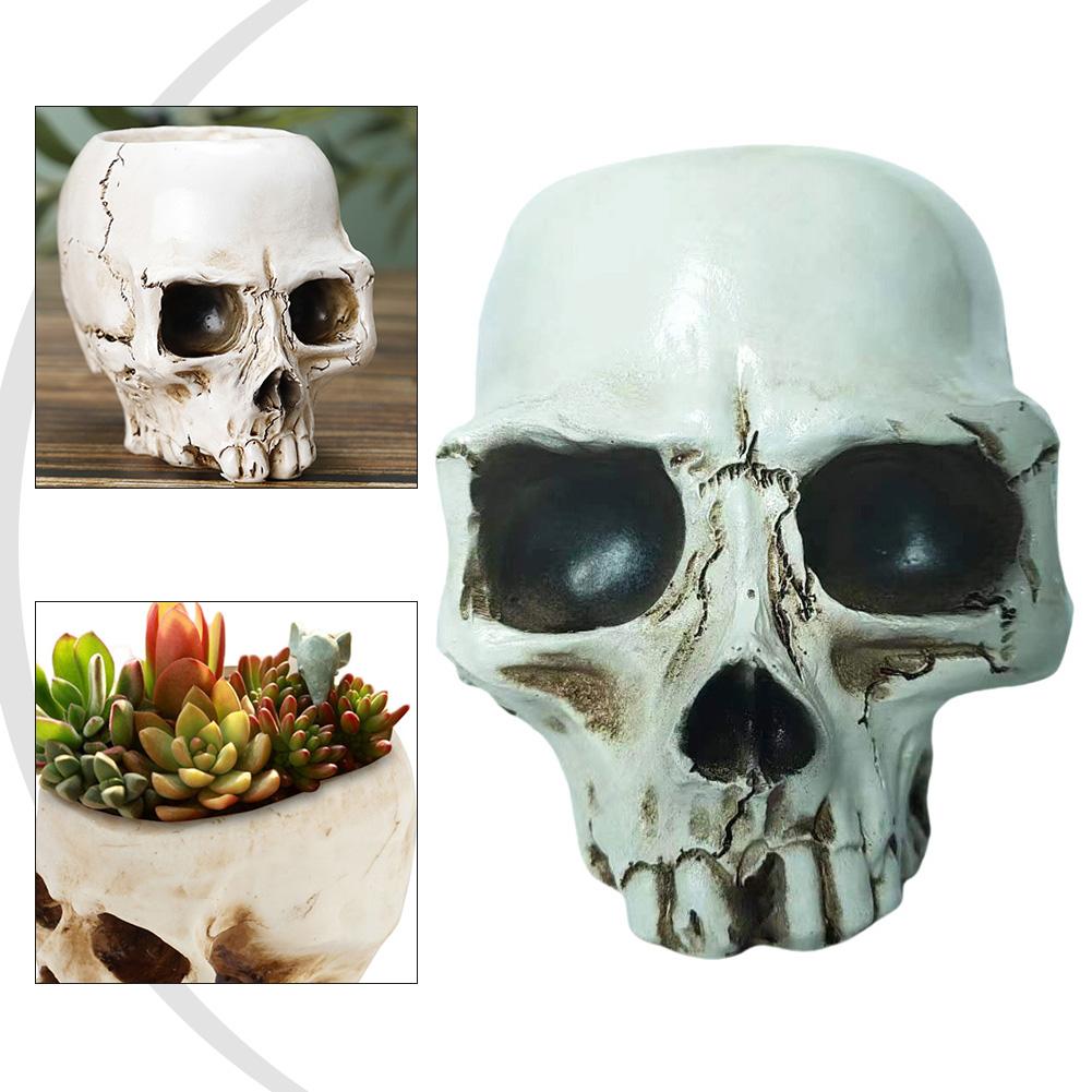 Versatile Storage Skull Candy Dish Decorative Bowl Multipurpose Design Resin Material Seasonal Centerpiece 12*10*9cm