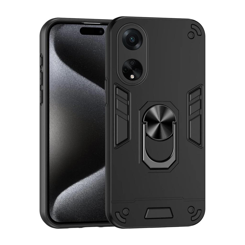 Shockproof  Armor Case for OPPO A60 A59 A79 A78 A98 A58 A18 A38 A17 A57 A77 A16 A54 A96 A97 A76 S K E 4G 5G Magnetic Stand Cover