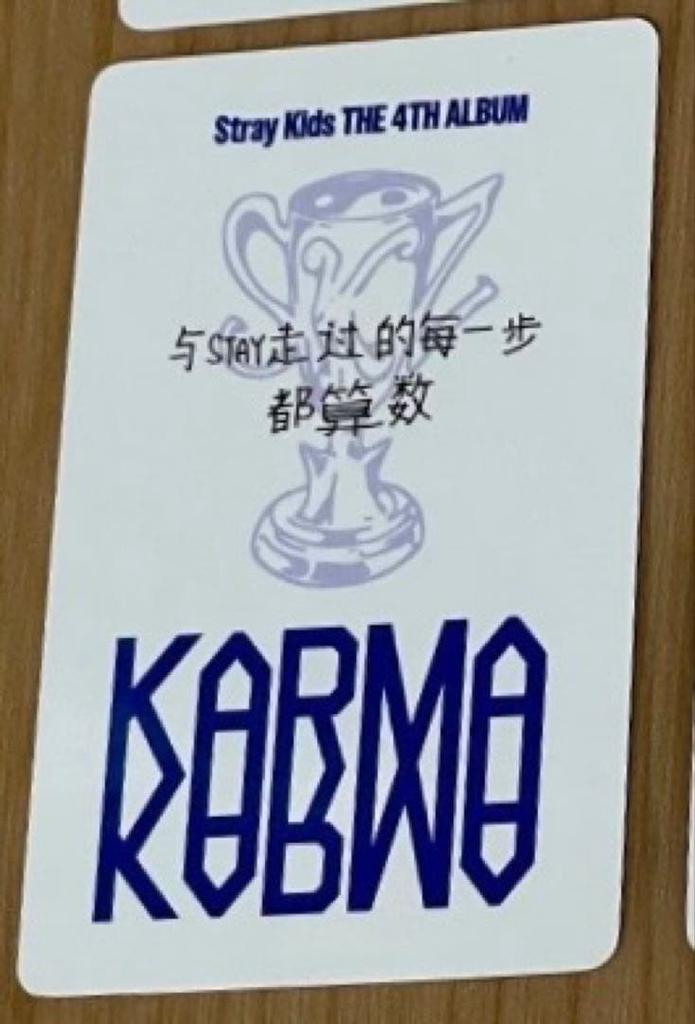 [USED] Straykids Han KARMA Yizhiyu Yizhiyu Yzy Trading Card