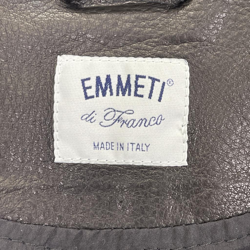 EMMETI BEAMS Exclusive 24-18-0010-309 JURI Black Lambskin Single Rider's Jacket Jacket 48 blackUsed