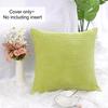 Uxcell Washable Velvet Cushion Nordic Style Toss Car Corn Stripe 65x65cm Cover, Pillowcase, Pillowcase, Sofa, Chair, Room, Decor, Green,