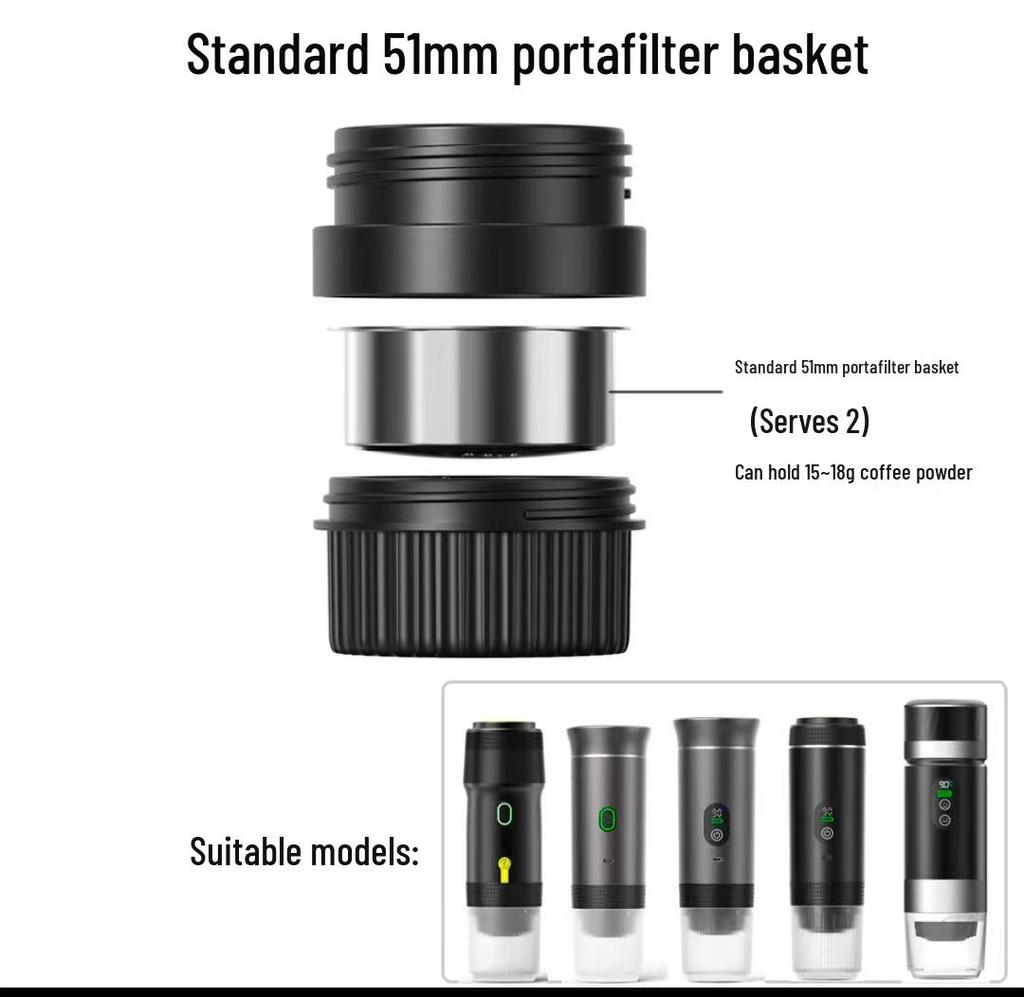 Wireless Portable Capsule Coffee Maker with Detachable Battery - Ideal for Outdoor, Travel, and Home Use
