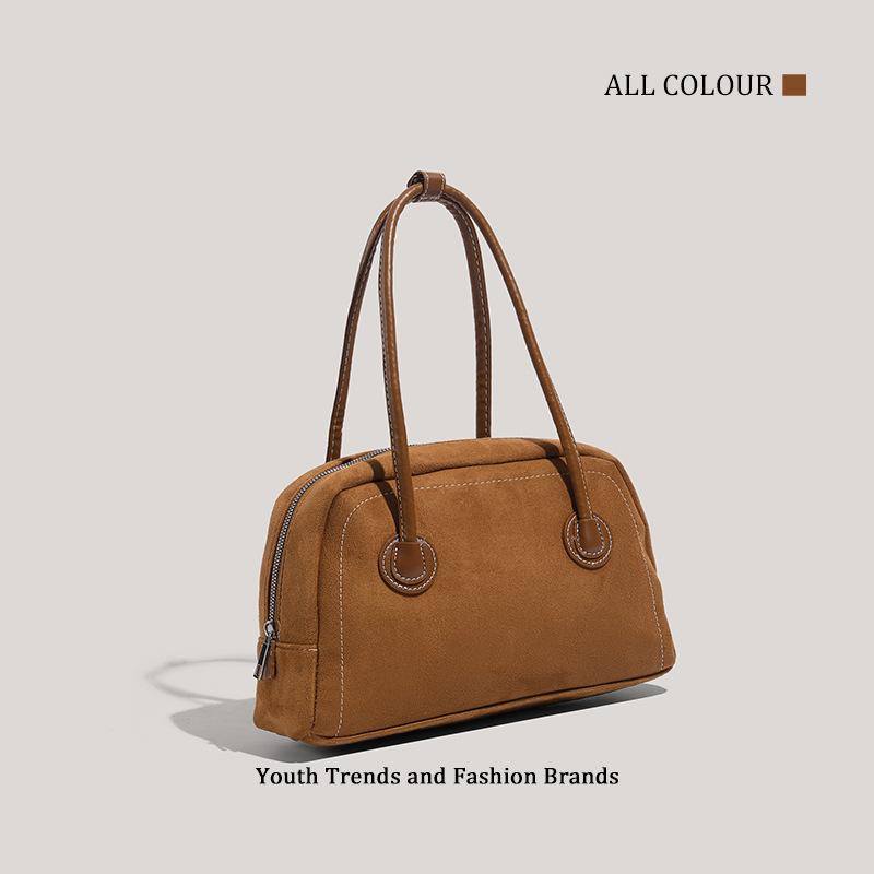 Suede handbag bag women's autumn and winter new retro high-end trendy pillow bag