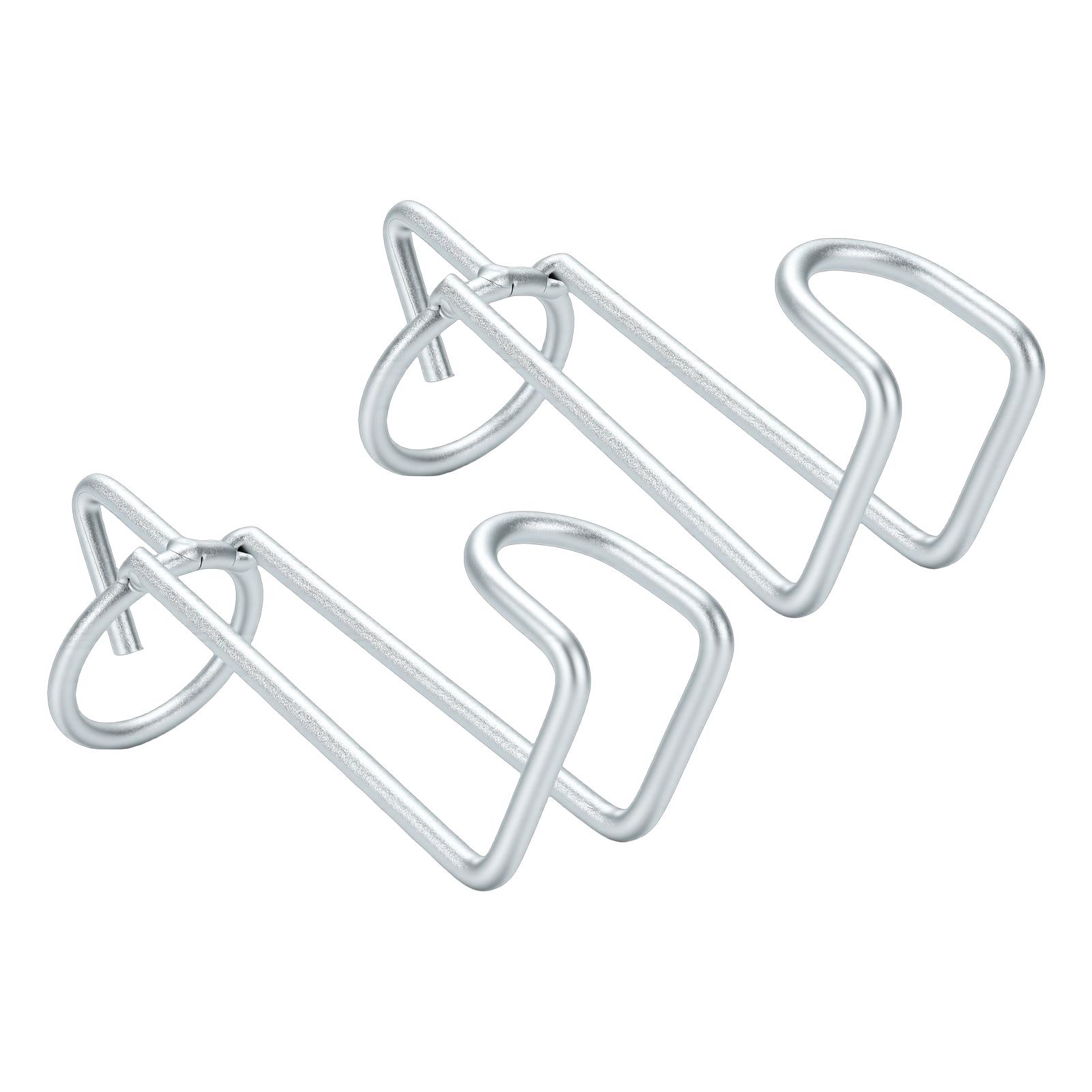 

2Pcs Horse Feed Bucket Hooks Tack Metal Equestrian Water Holder Hanger Removable Stall Stable Feed Barn Farmhouse