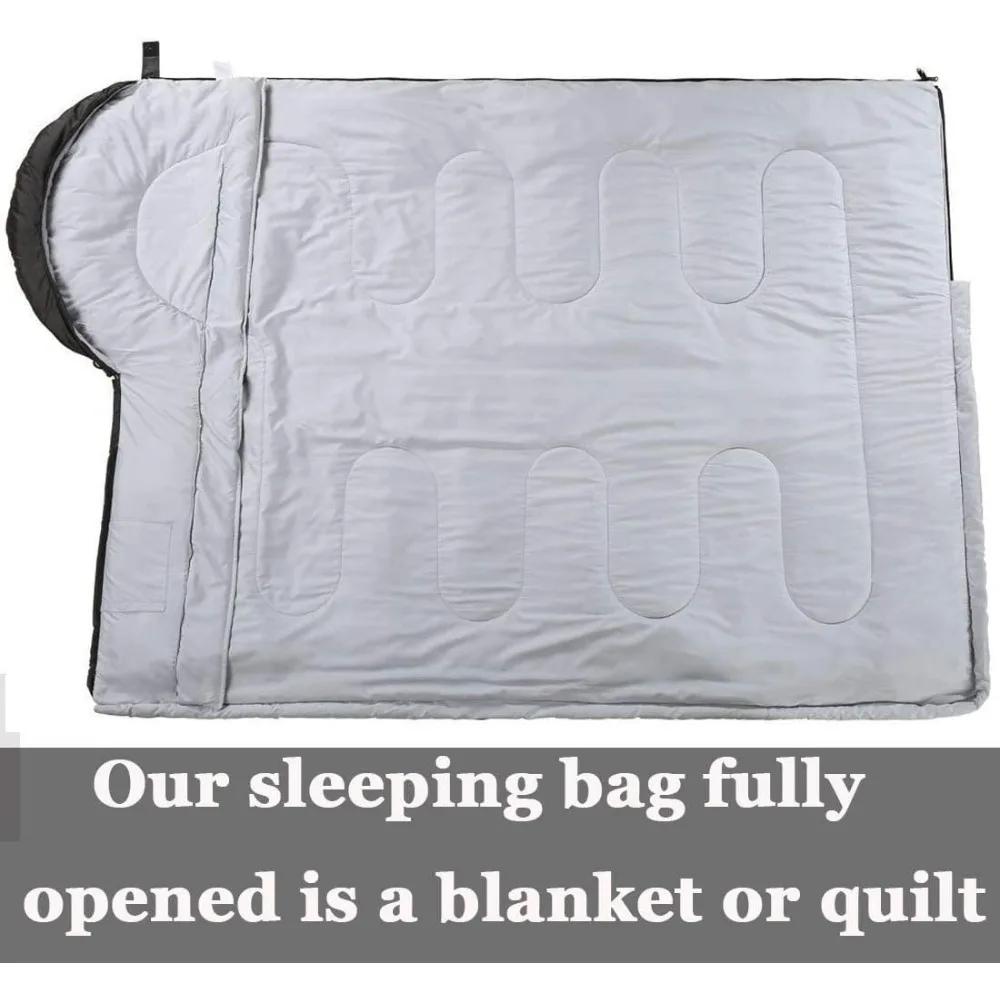 Sleeping Bag with Compression Sack 4Seasons Warm Cold Weather Lightweight for Adults Kids OutdoorCamping Waterproof Sleeping Bag