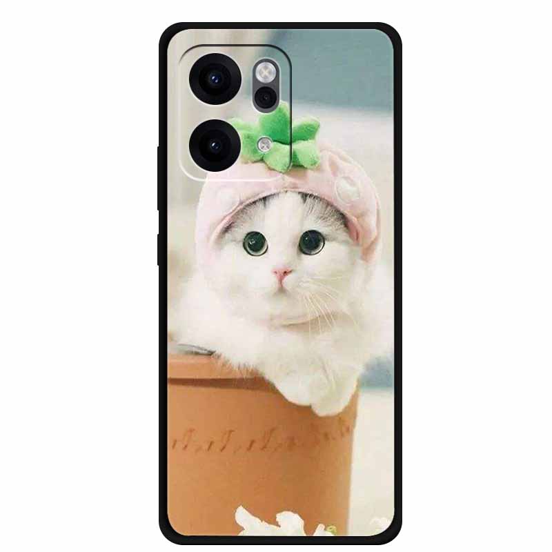 For Oppo Reno14 Pro 5G Case Animals Soft Silicone TPU Phone Cases Back Cover for Oppo Reno 14 Lion Shockproof Cool Wolf Capa