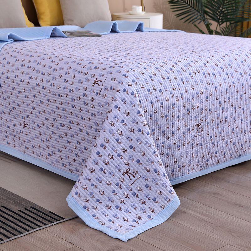New Cotton Bed Cover Single Piece All Season Universal Bed Sheet Anti Slip Thick Mattress
