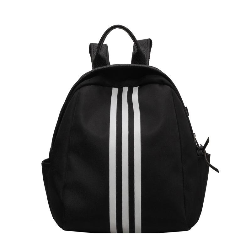 

Рюкзак с тремя полосками, рюкзак с панцирной спинкой, поясная сумка с большим животом, женский дорожный легкий рюкзак из нейлоновой ткани, женский рюкзак чёрный