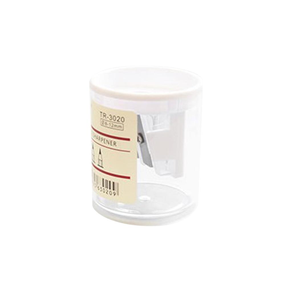 Мини-точилка с двумя отверстиями, портативная прозрачная точилка для карандашей с крышкой, награды для классов, вечеринки, принадлежности для детей красный