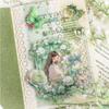 20 Pcs/pack Floral Border Stickers Aesthetic Stick Labels Decorative Diary Album Scrapbooking Material Junk Journal Supplies