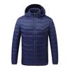 Yousheng Heated Cotton Coat Hooded Long Sleeve Zipper Placket Jacket 19 Zone Hot Spots Hand Washable USB Powered Outerwear