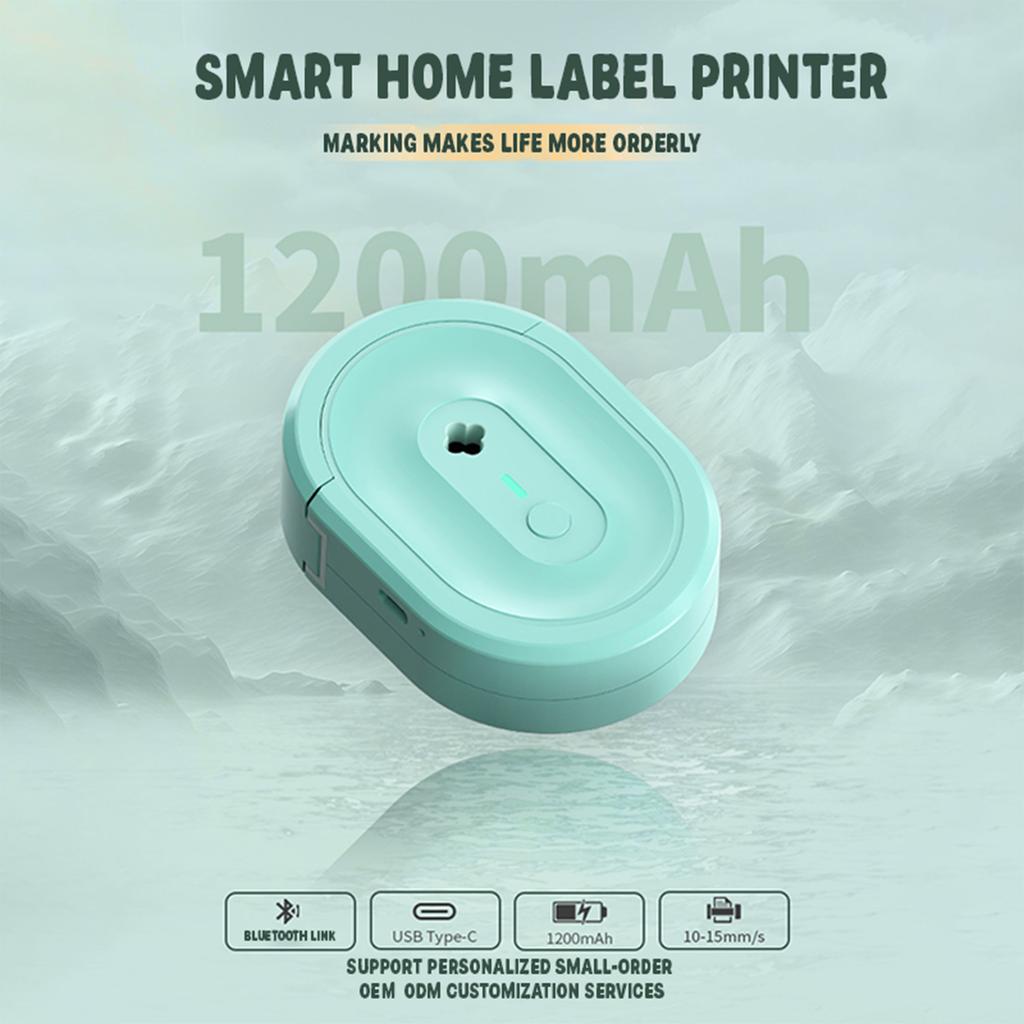 Label Maker With Tape, N12 Portable Bluetooth Label , Wireless Label Maker, Thermal Stickers With Multiple Templates For Home, Kitchen, School