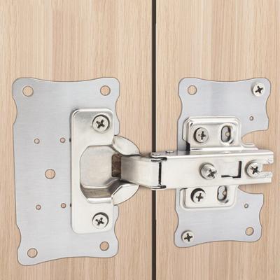 High Quality Stainless Steel Hinge Repair Piece, Cabinet Door Fixing Plate Hinge Hole Position Repair and Installation Gasket