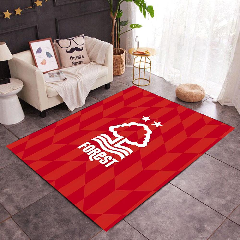 Red Tree Forest Logo Themed Anti-Slip Rugs - Polyester Home Decor, Suitable for Bedrooms, Living Rooms, Doorways, Studios, and Decorations