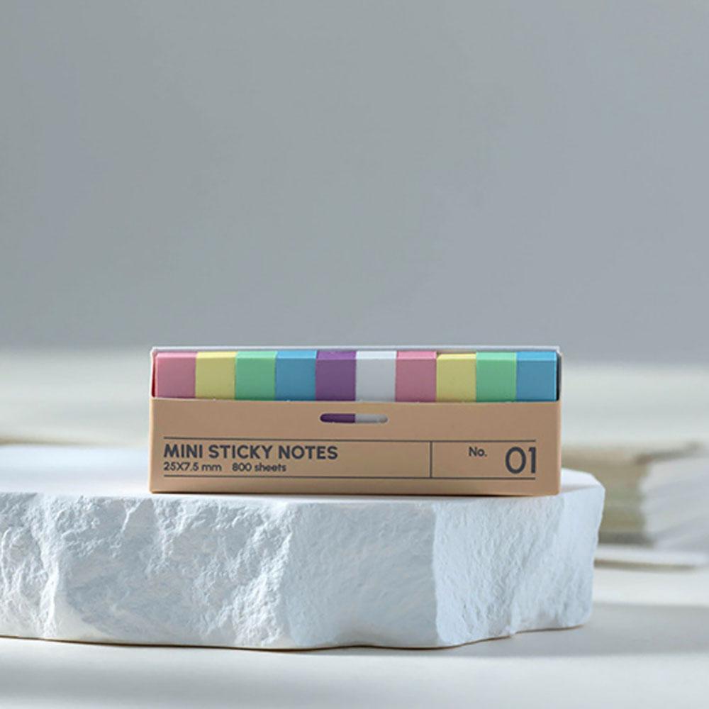 

800 boxed sticky notes, index labels, reading sticky notes, index stickers, not transparent waterproof sticky notes коричневий
