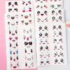 9Pcs Cartoon Funny Expression Stickers, Diy Self-Adhesive Cute Sealing Stickers, Party Creative Activities Game Accessories