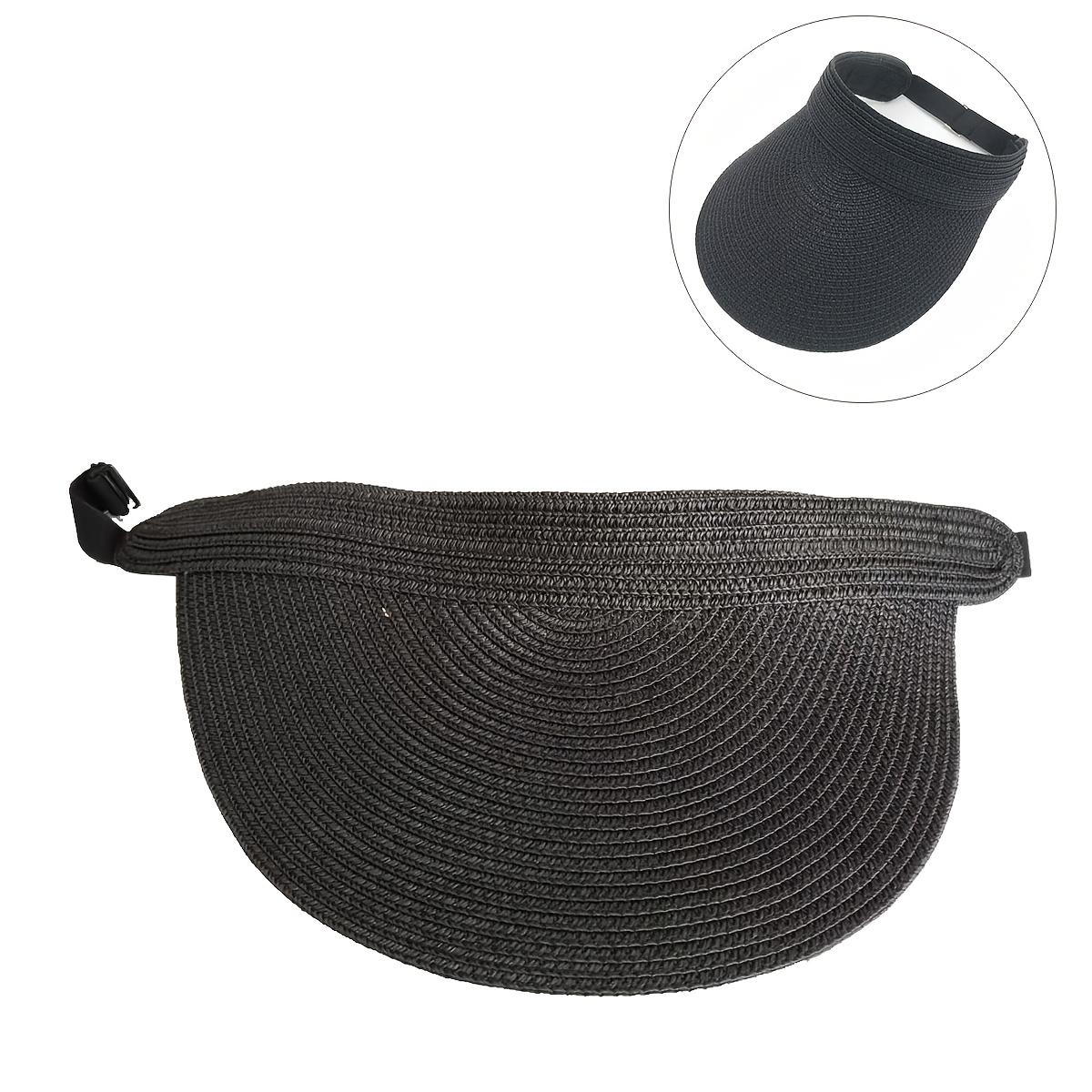 

2026 Summer New Women S Hat | Large Brim, Foldable, Paper Straw, Lightweight, Casual Vacation Style чорний