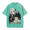 Anime Re Zero Natsuki Subaru Echidna Printed Tee Men Women Washed Cotton T-shirts Short Sleeve Vintage T Shirt Oversized Tshirt