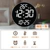 GOLWIS Wall Clock, Stylish, Cute, Digital, LED, Automatic Dimming, Wall Clock0059-1size-Black