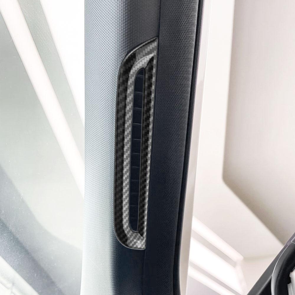 HVD1 Car Front Pillar AC Outlet Cover for MG 4 MG4 EV ELECTRIC 2022 2023 2024 2Pcs Air Vent Cover Sticker Trim Interior Accessories