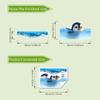 Creative Self-Adhesive Cute Penguin Toilet Stickers Waterproof Bathroom Decals Decoration