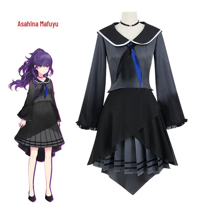 Colorful Stage: Hatsune Miku Cosplay Costume - Mizuki Lolita Full Set