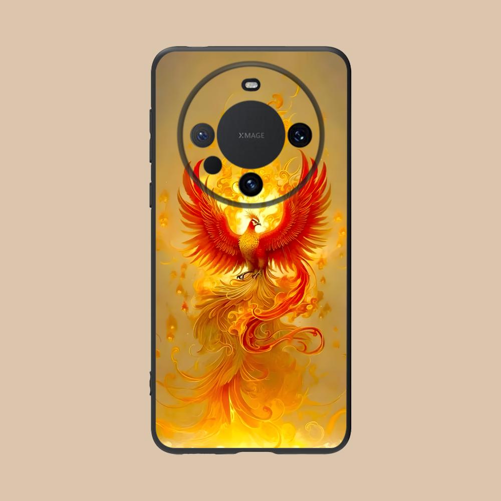 Luxury Phoenix Mobile Cell Phone Case for Huawei Mate 60 50 40 30 20 10 Pro Plus Lite E 5G Colorful Printing Cover Pretty Luxury