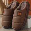 Winter Cotton Slippers for Men and Women: Non-Slip, Thick-Soled Home Slippers for Indoors