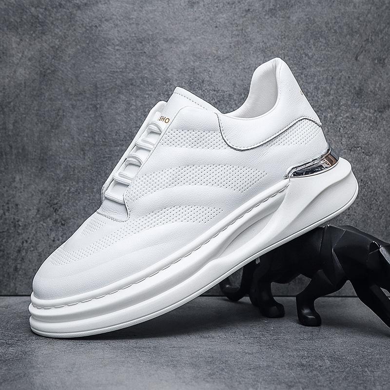 Men's shoes autumn bread shoes new white casual shoes soft sole breathable fashion trend Wenzhou live broadcast