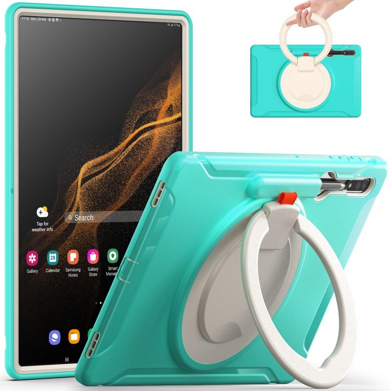 TPUPC Full Cover Tablet Case Galaxy Tab S10 Ultra S9 S8 14.6 Inch Shockproof Stand Hand Strap