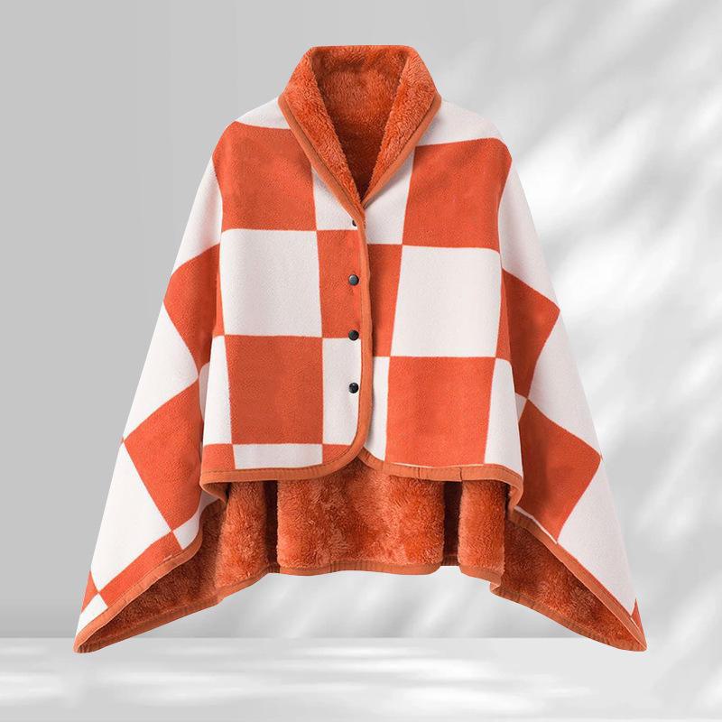 

Универсальное одеяло-шаль: A-Type Теплый двухслойный, плотный офисный чехол с ворсом 100x140 cm