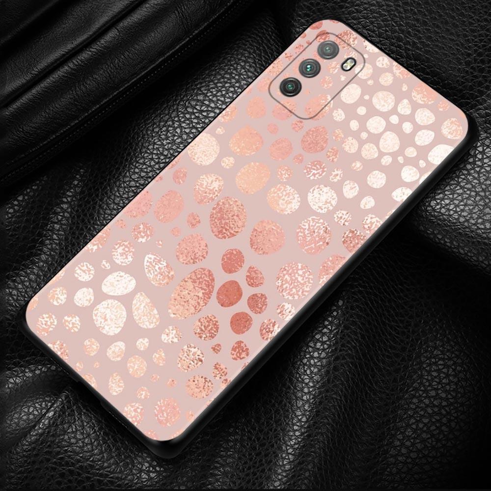 Pouzdro na telefon Xiaomi Poco X3 Nfc X3 M3 Pro X3 F3 Gt F1 kryt pro Mi 11t 10t Pro 9t 11 Note 10 Lite Civi Rose Pink Bling Pattern