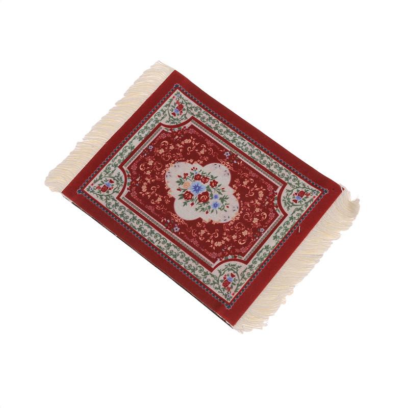 Persian Mini Woven Rug Mat Mousepad Retro Style Carpet Pattern Cup Coasters