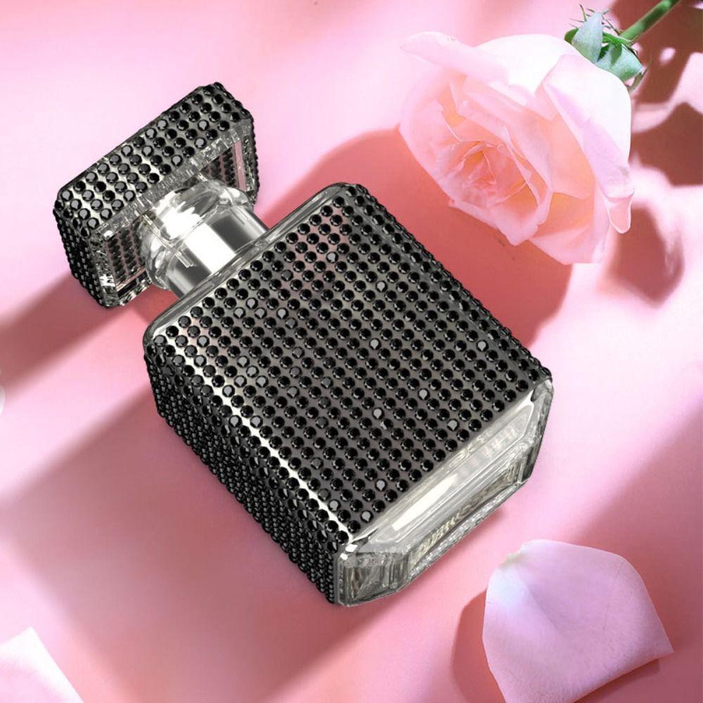 Luxury Glass Perfume Bottle Press Type Travel Spray Bottle Shiny Spray Jars  Liquid Container